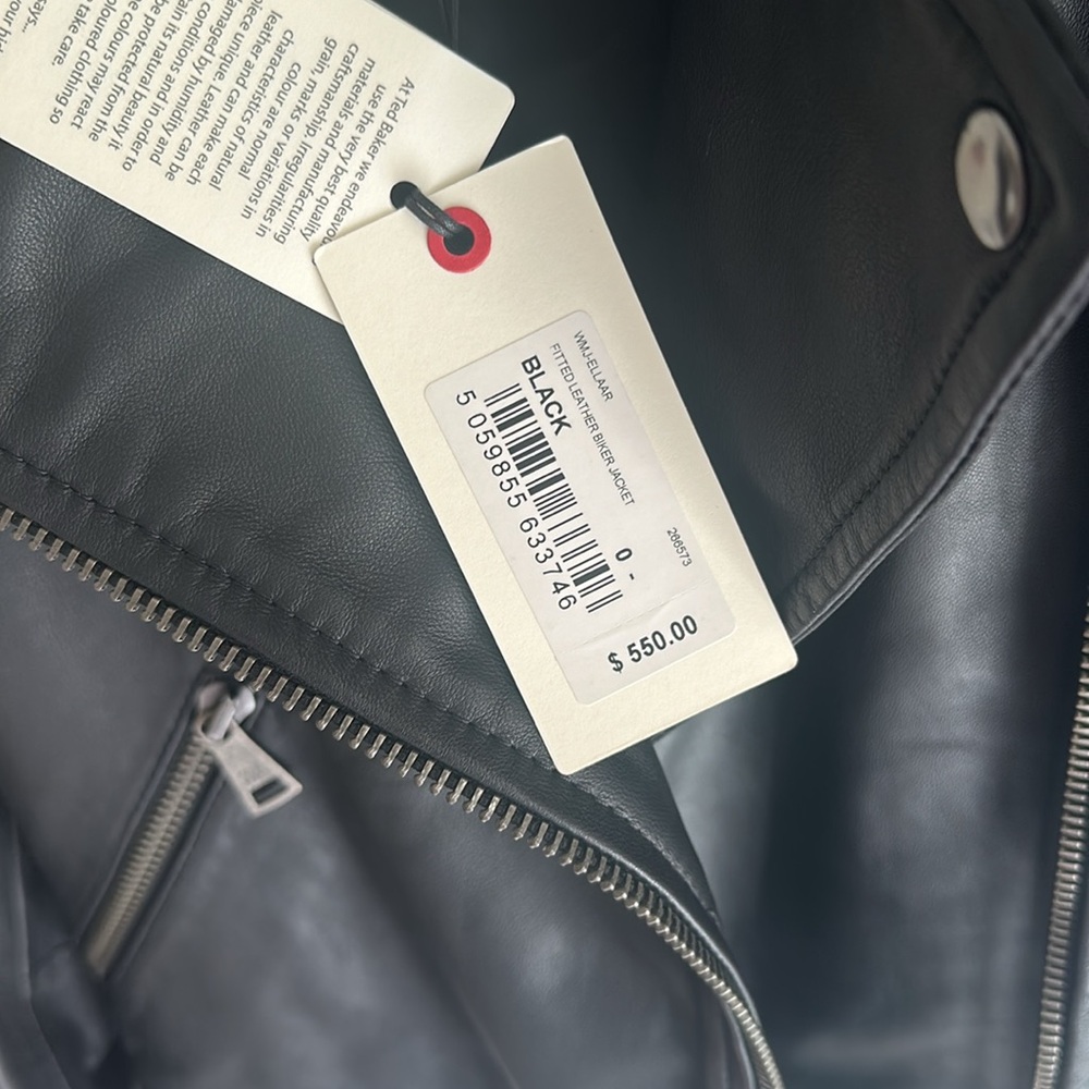 ted beker fitted Ellaar Leather Biker Jacket - Picture 6 of 10